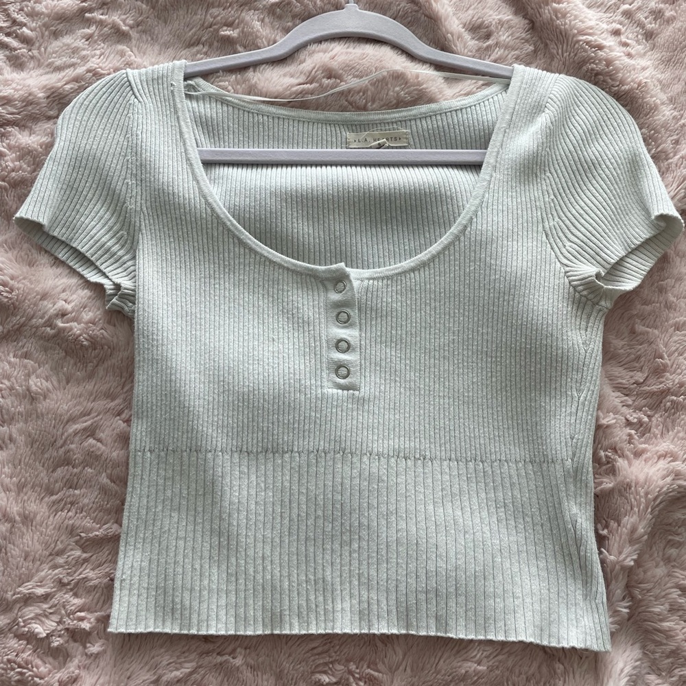 LA Hearts cropped t-shirt